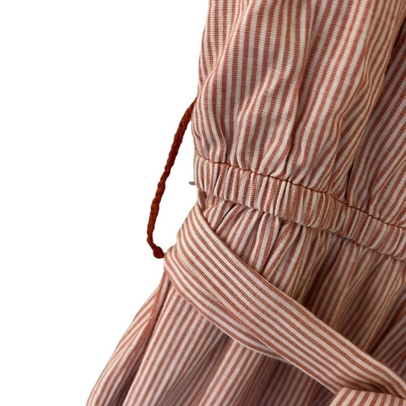 TULAROSA Dress Womens Small Revolve Lana Getty Stripe Tassel Boho Midi Flirty - Picture 7 of 13